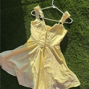 Yellow Corset Dress